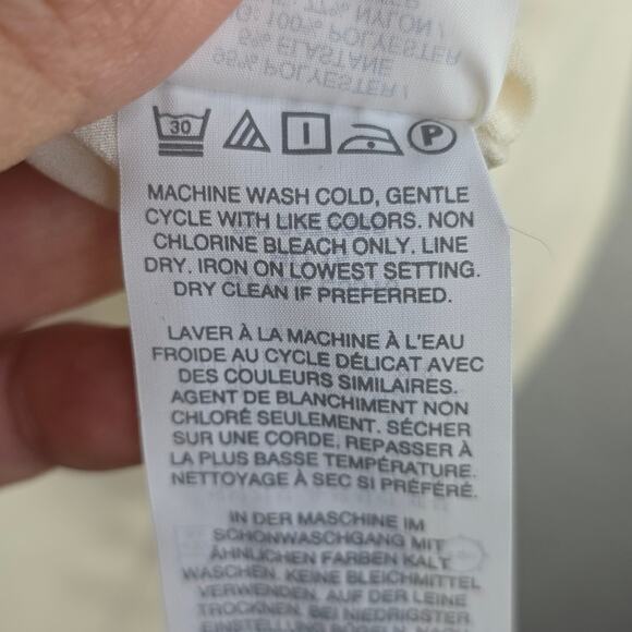 J. CREW sz4 WinterWhite w Lace Cap sleeve Dress. Classy. Weddings Events Careers - Picture 9 of 16